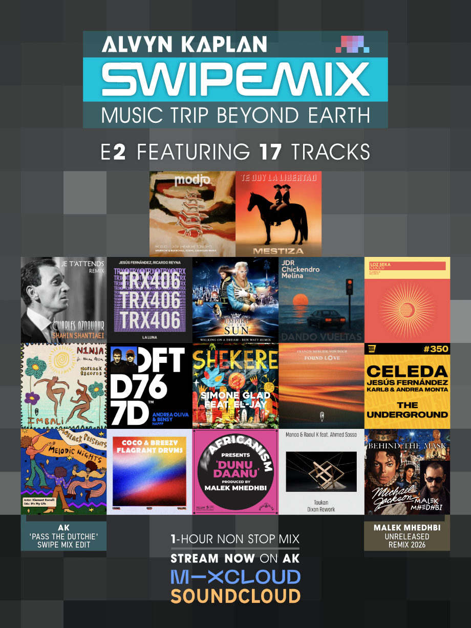 Swipe Mix 2 Afro House Tribal Latin Alvyn Kaplan DJ AK pochettes disques